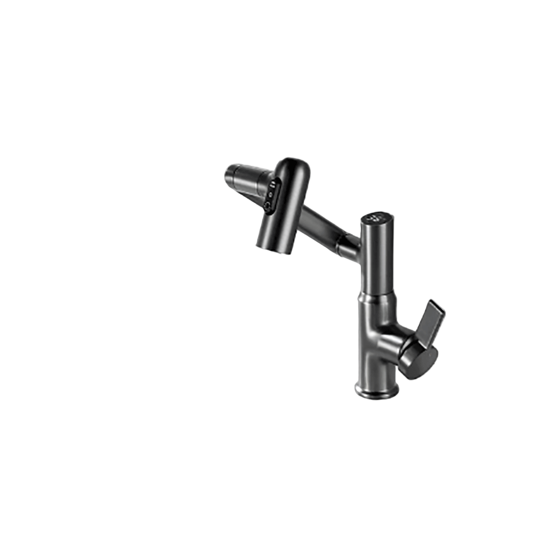 AquaJet 360° Kitchen Faucet – Adjustable Design with Temperature Display