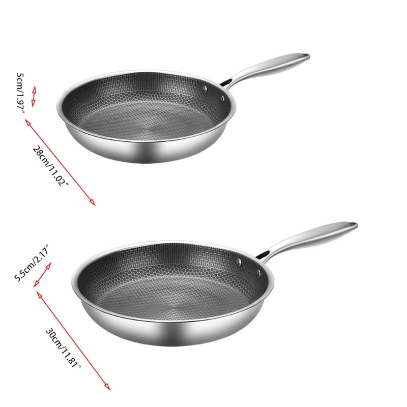 StainlessPro – 30 cm Stainless Steel Non-Stick Frying Pan