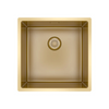 Caressi CAPP40R10G Spülbecken Gold Aufputz oder Unterputz oder Flush Mount