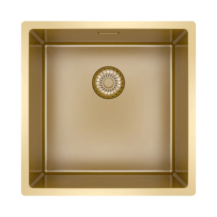 Caressi CAPP40R10G Spülbecken Gold Aufputz oder Unterputz oder Flush Mount