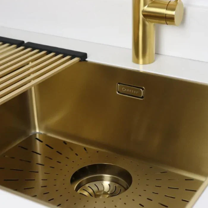 Caressi CAPP40R10G Spülbecken Gold Aufputz oder Unterputz oder Flush Mount