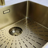 Caressi CAPP40R10G Spülbecken Gold Aufputz oder Unterputz oder Flush Mount
