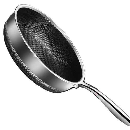 HeatWave Pan – Stainless Steel Frying Pan with Honeycomb Design for Even Heat Distribution