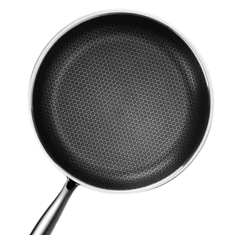 HeatWave Pan – Stainless Steel Frying Pan with Honeycomb Design for Even Heat Distribution