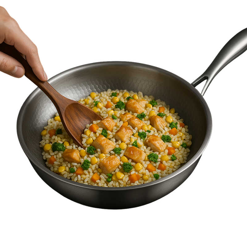 TitanForge Pan – Premium Hammered Titanium Frying Pan