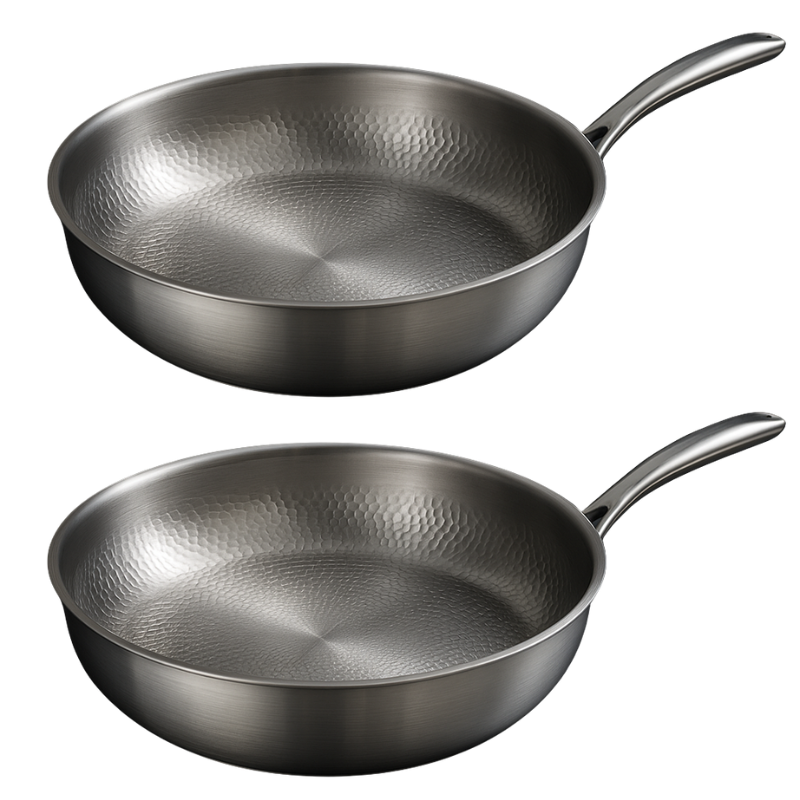 TitanForge Pan – Premium Hammered Titanium Frying Pan