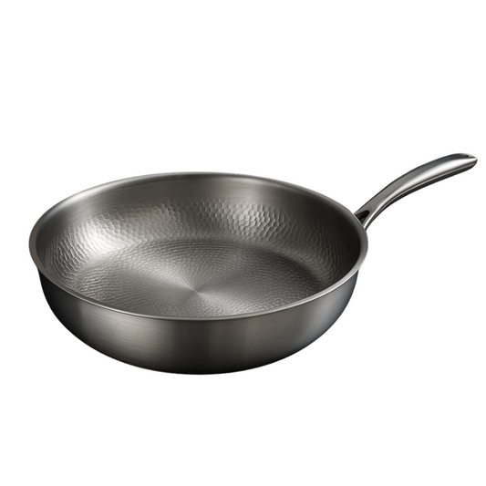 TitanForge Pan – Premium Hammered Titanium Frying Pan