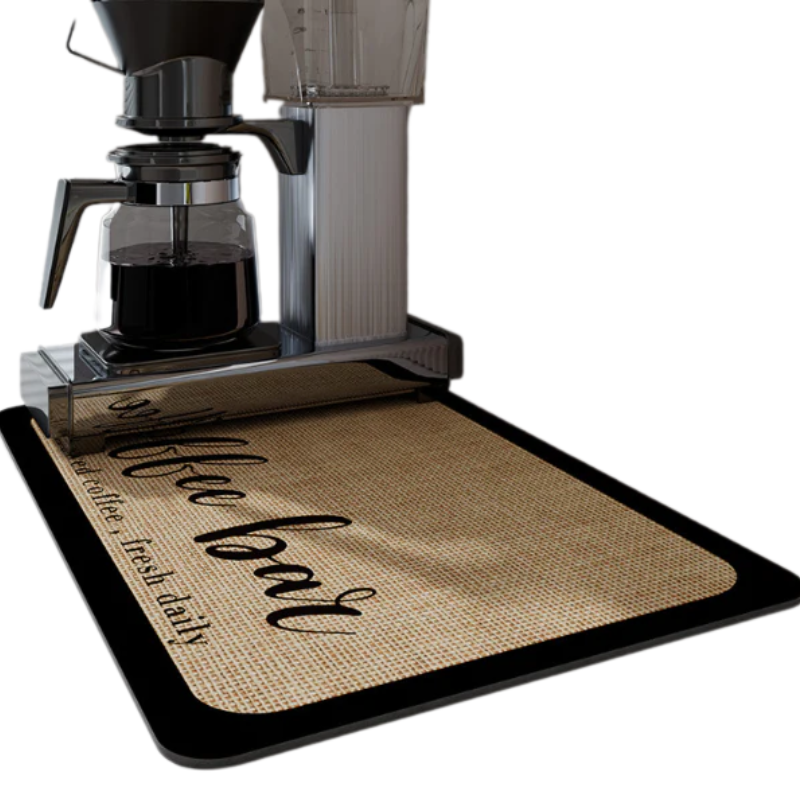 AquaDry Diatomite Dish Drying Mat – Fast-Drying, Absorbent Kitchen Counter Protector