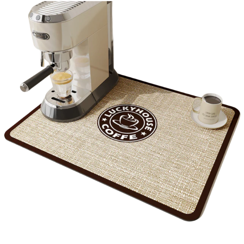 AquaDry Diatomite Dish Drying Mat – Fast-Drying, Absorbent Kitchen Counter Protector
