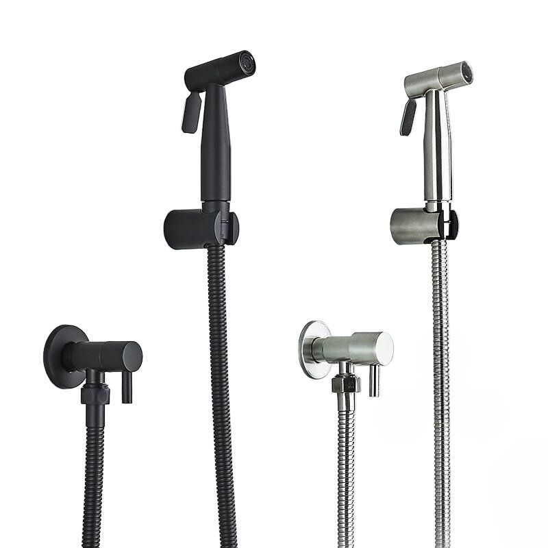 AquaStream Stainless Steel Toilet Bidet Sprayer – Wall-Mounted Cold Water Shower